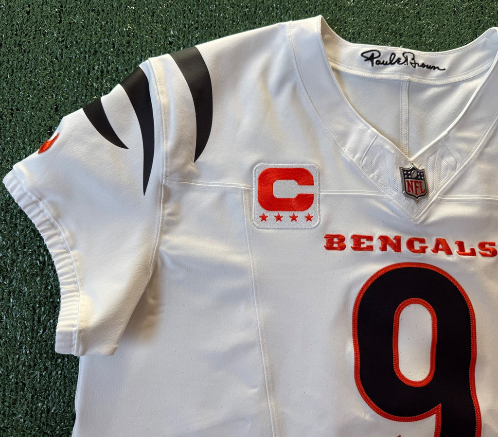 Joe Burrow Cincinnati Bengals Jersey #9 Nike Vapor FUSE Elite White Size 48 (XL) NFL