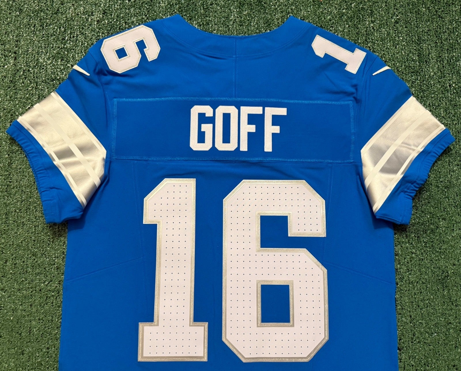 Jared Goff Detroit Lions Jersey #16  Nike Vapor FUSE Elite Blue Size 40 (Medium) NFL