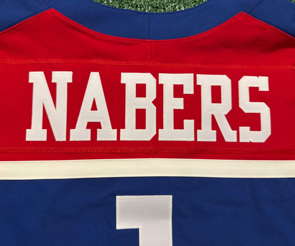 Malik Nabers New York Giants Jersey #1 Nike Vapor FUSE Elite red Size 44 (Large) NFL