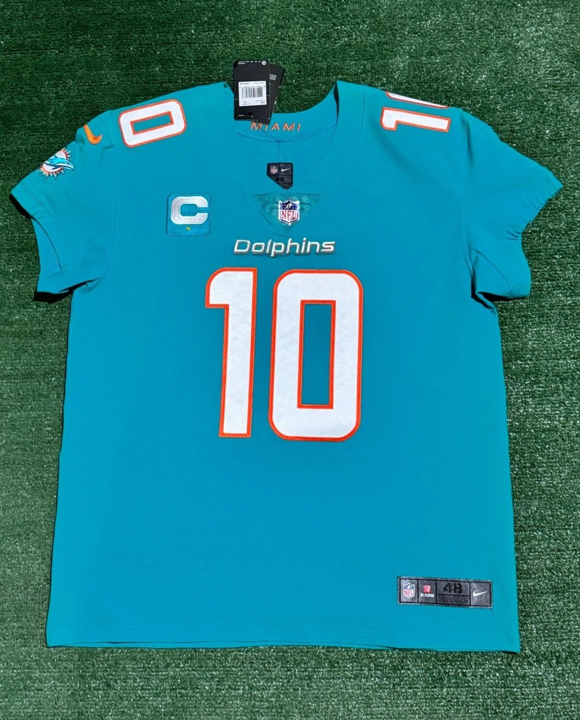 Tyreek Hill Miami Dolphins Jersey #10 Nike Vapor Elite Aqua Size 48 (XL) NFL