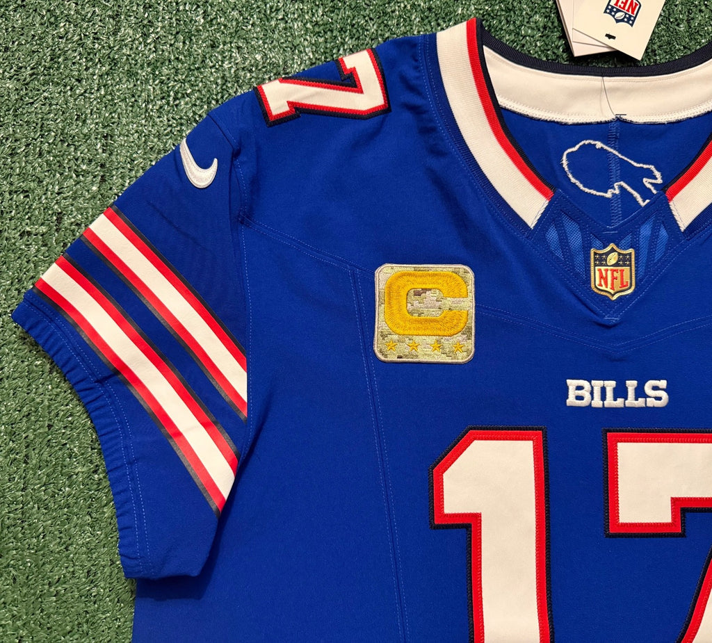 Josh Allen Buffalo Bills Jersey #17 Nike Vapor Fuse Elite Blue Size 48 (XL) NFL