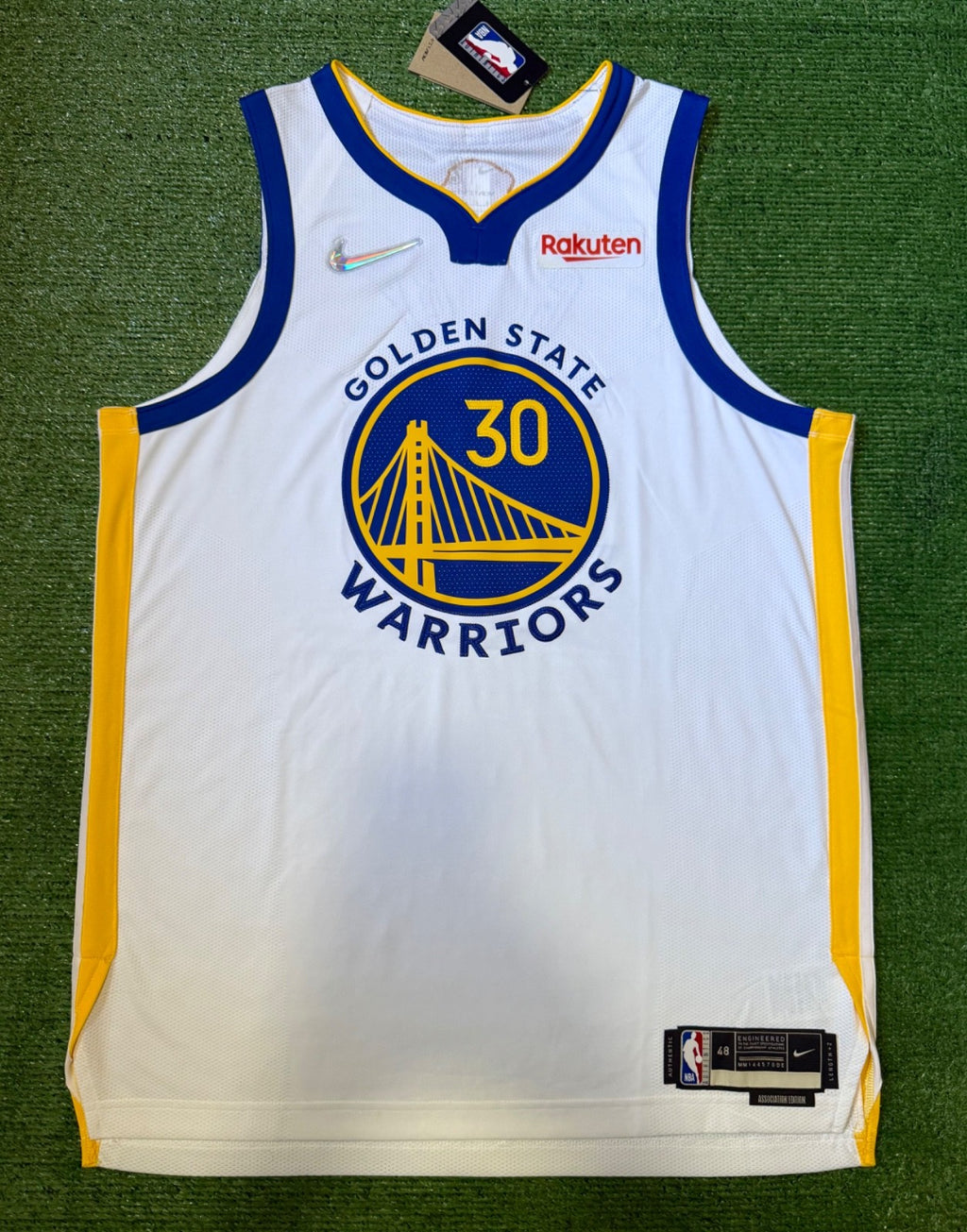 Steph Curry Golden State Warriors Jersey #30 Nike ADV Authentic White Size 48 (L) NBA