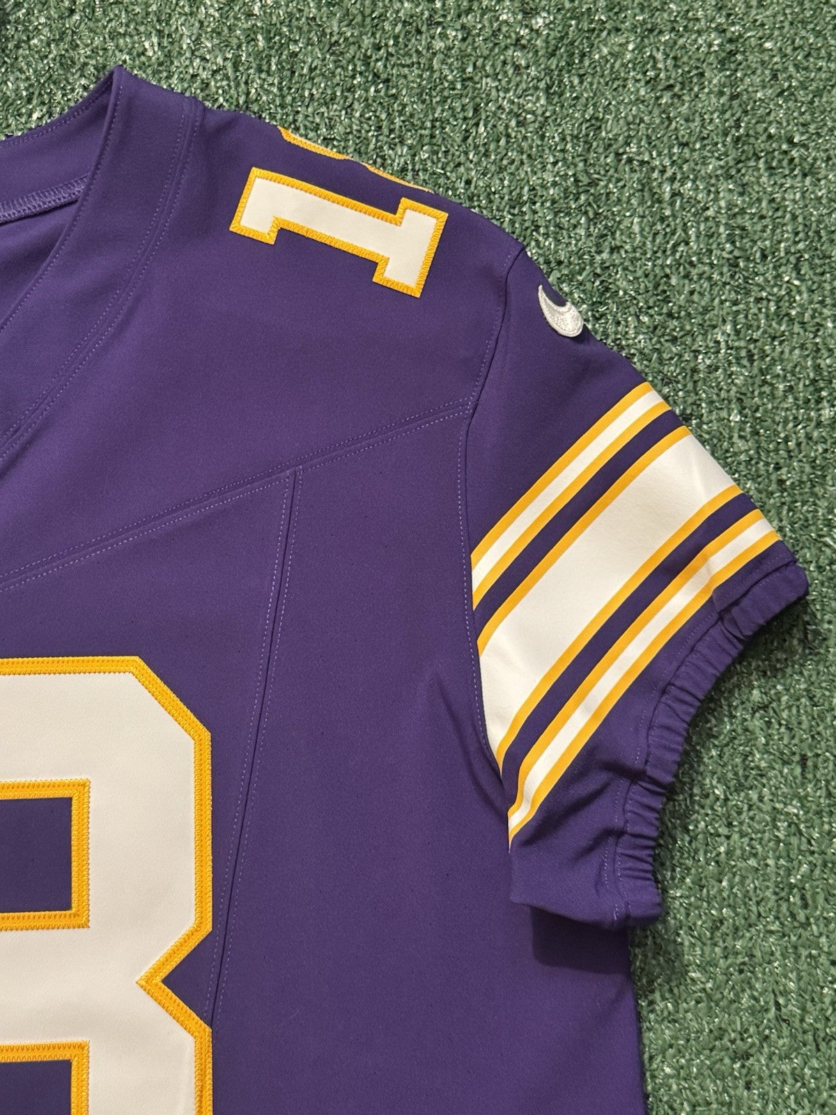 Justin Jefferson Minnesota Vikings Jersey #18 Nike Vapor FUSE Elite Purple Size 48 (XL) NFL