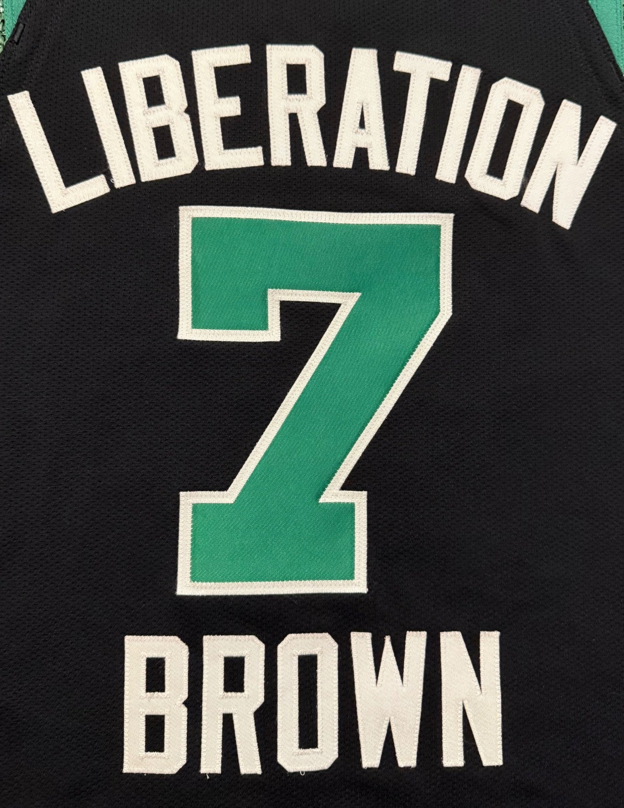Jaylen Brown Boston Celtics Jersey #7 Nike Vaporknit Authentic Black Size 48 (Large) NBA