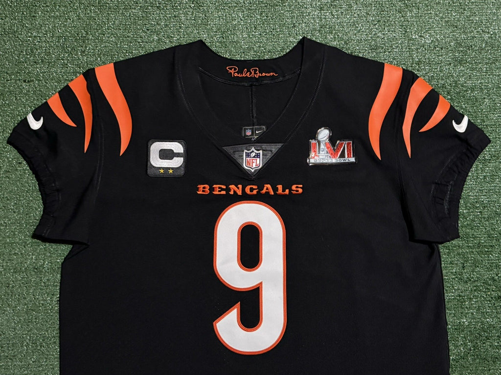 Joe Burrow Cincinnati Bengals Jersey #9 Nike Vapor Elite Black Size 48 (XL) NFL