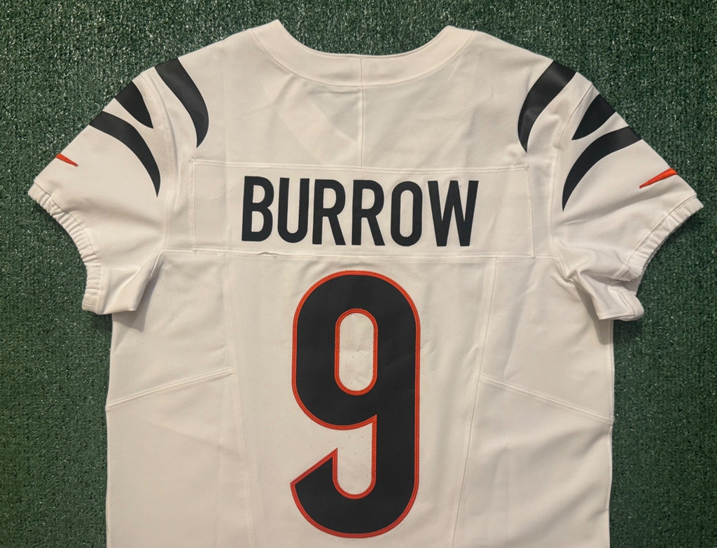 Joe Burrow Cincinnati Bengals Jersey #9 Nike Vapor FUSE Elite White Size 44 (L) NFL