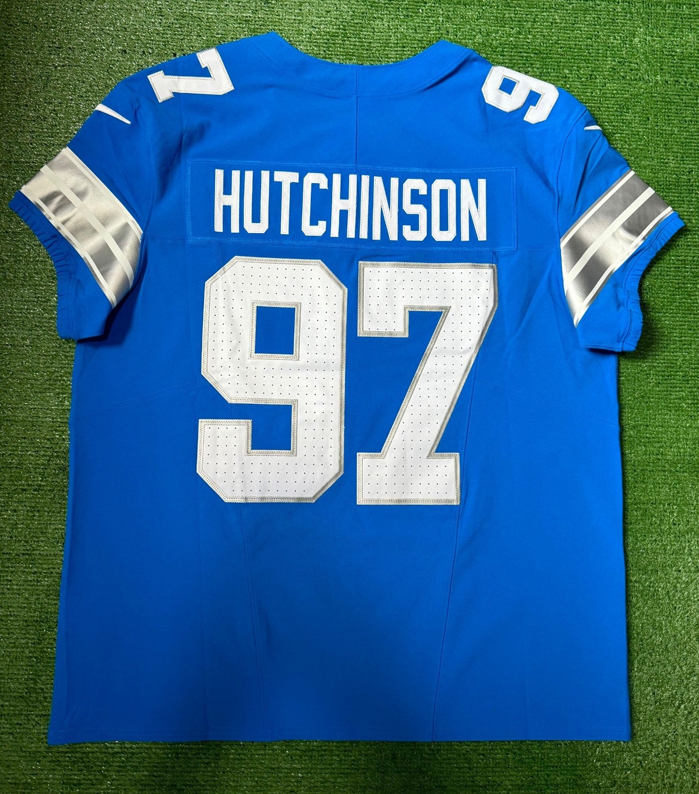 Aidan Hutchinson Detroit Lions Jersey #97 Nike Vapor FUSE Elite Blue size 48 (XL) NFL