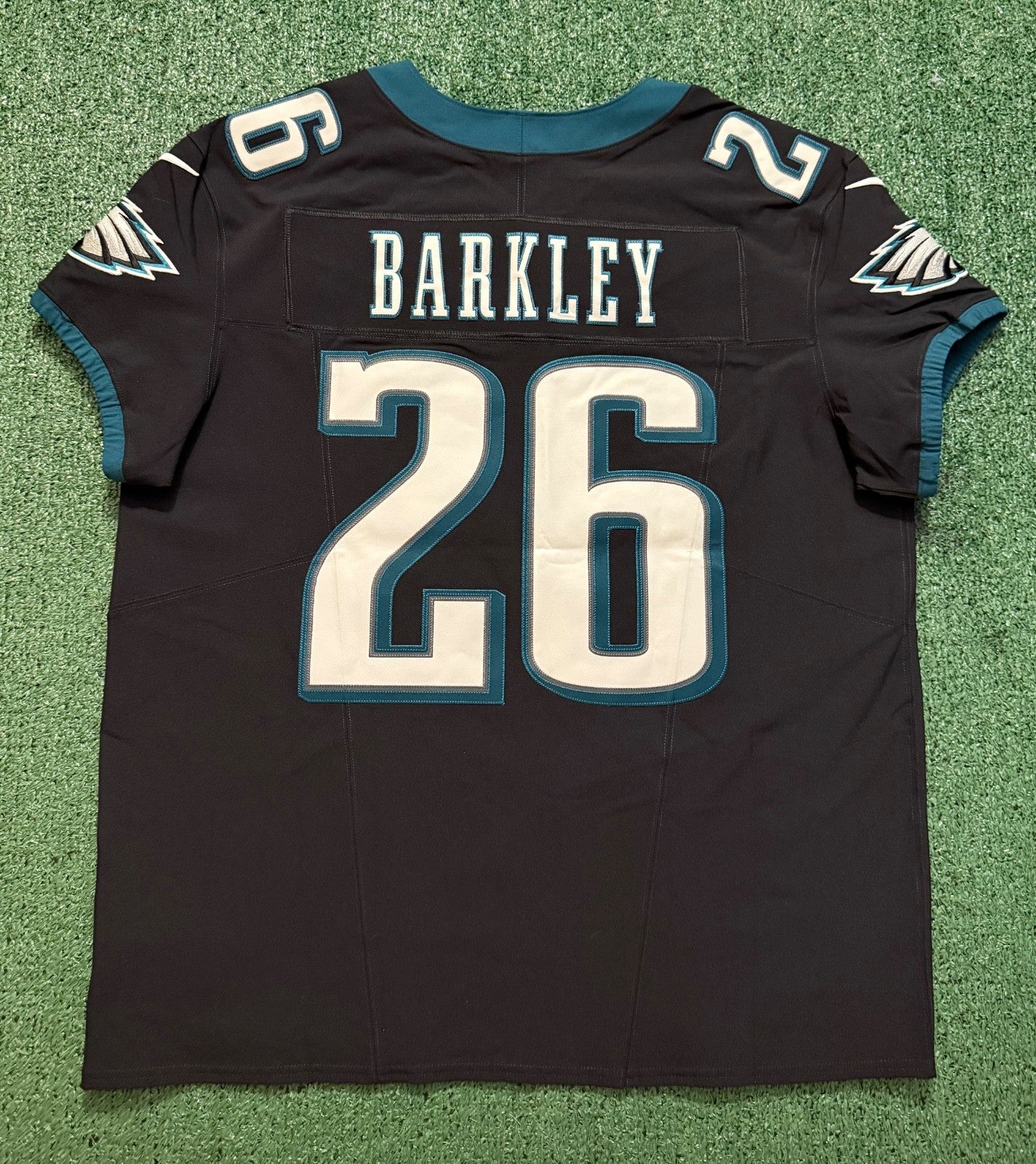 Saquon Barkley Philadelphia Eagles Jersey #26 Nike FUSE Elite Black size 48 (XL) NFL