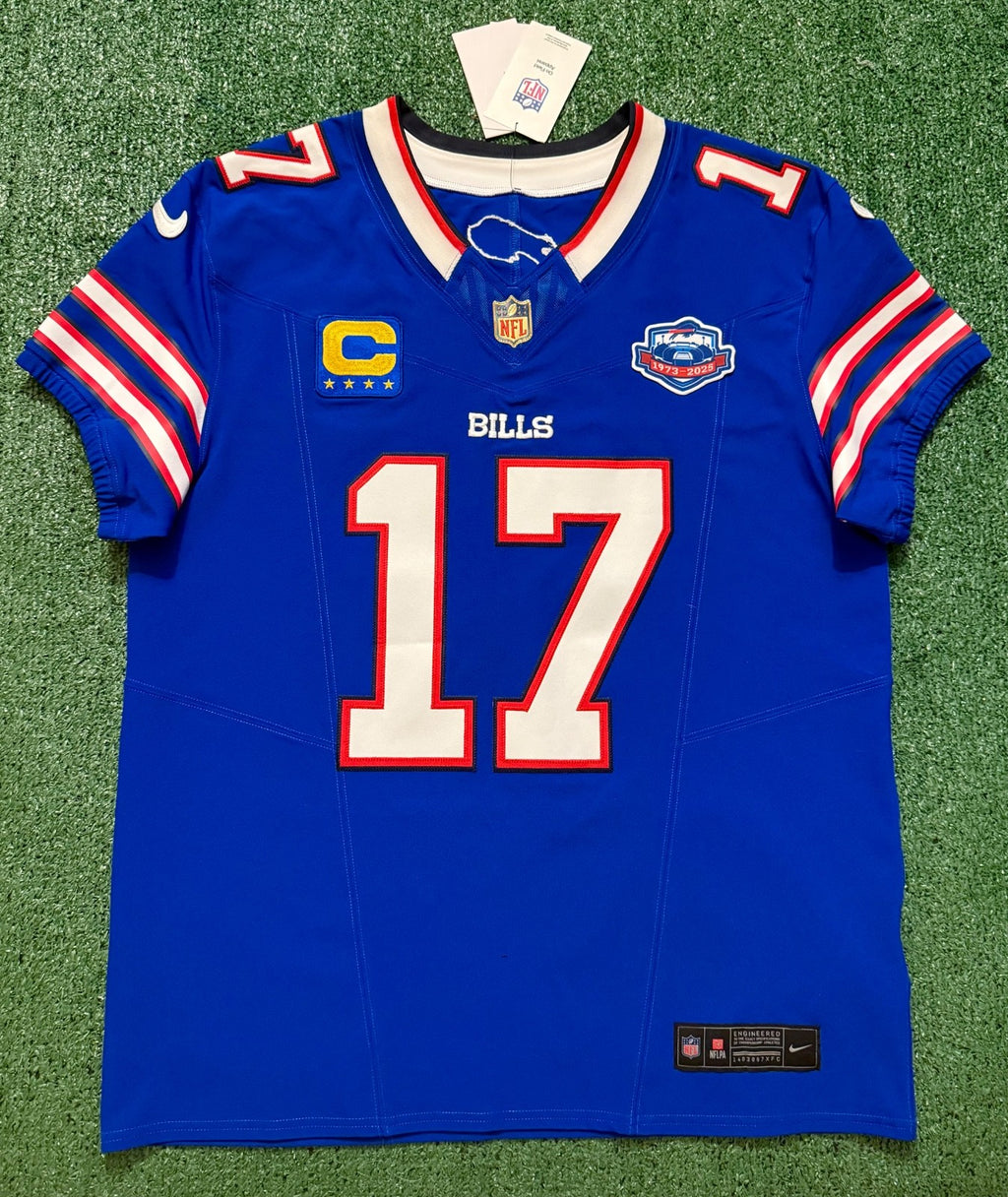 Josh Allen Buffalo Bills Jersey #17 Nike Vapor Fuse Elite Blue Size 44 (L) NFL