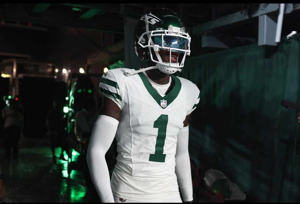 Sauce Gardner New York Jets Jersey #1 Nike Vapor Fuse Elite White Size 40 (M) NFL