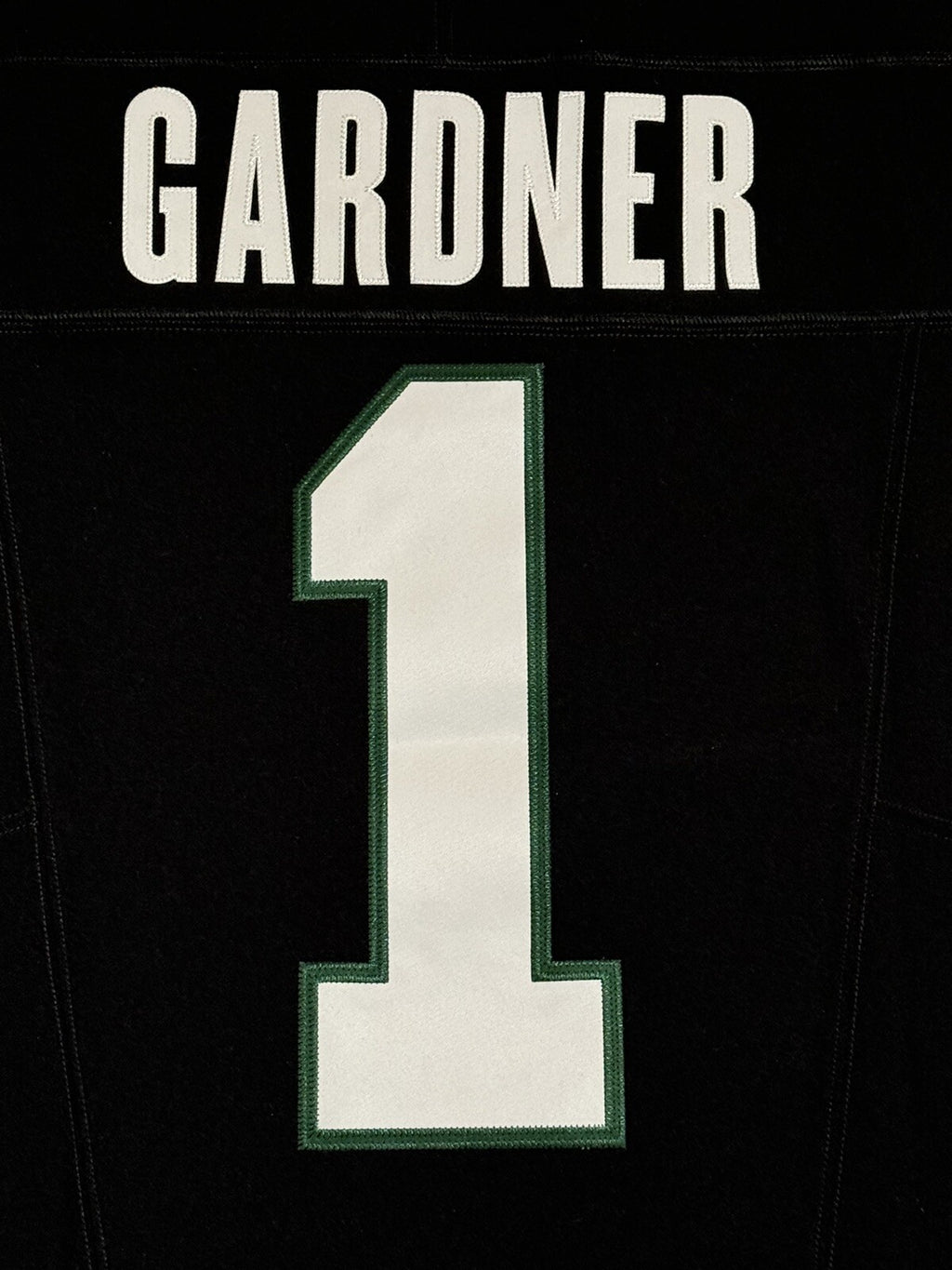 Sauce Gardner New York Jets Jersey #1 Nike Vapor Fuse Elite Black Size 40 (M) NFL
