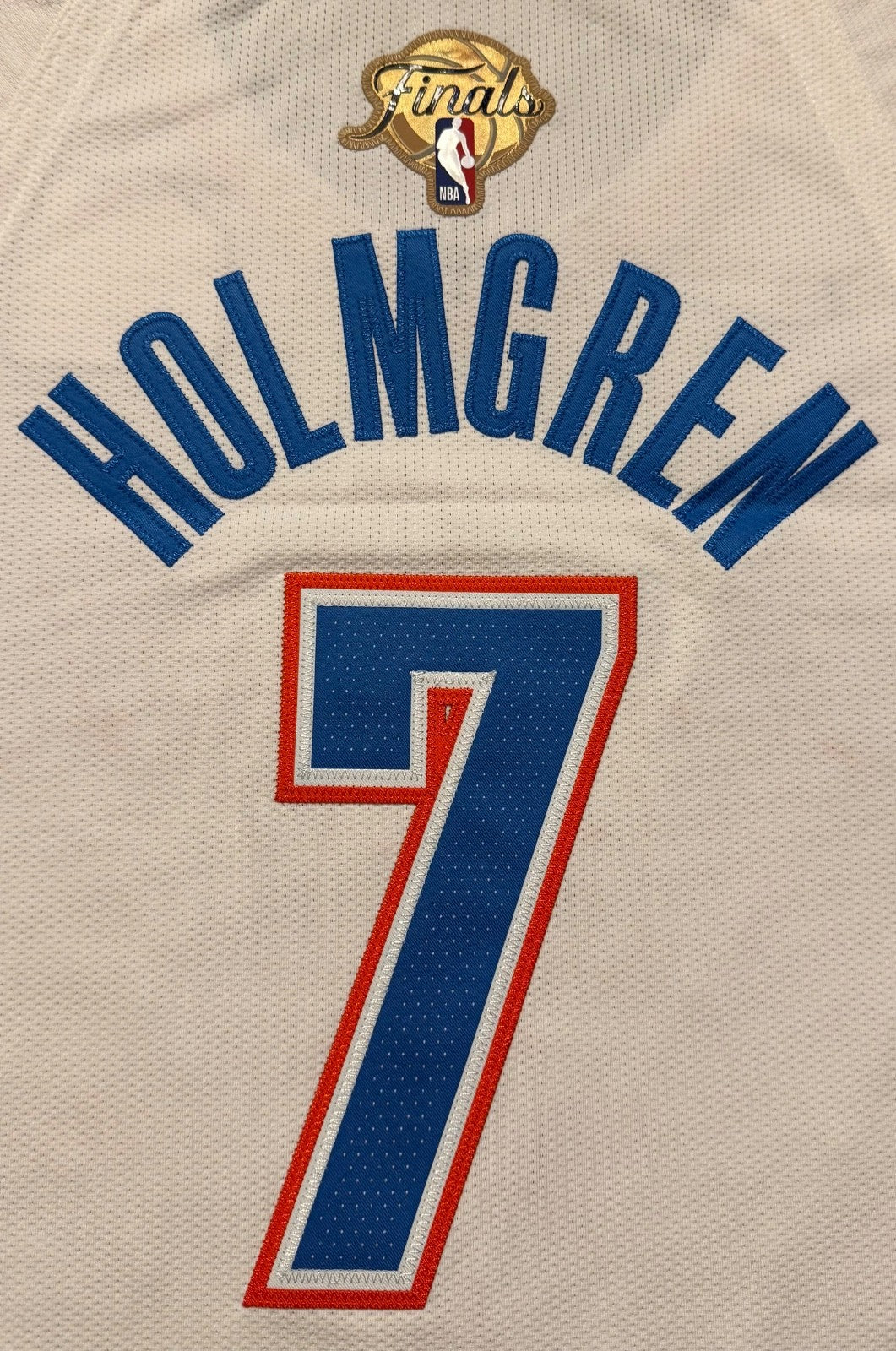 Chet Holmgren Oklahoma City Thunder Jersey #7 Nike ADV Authentic White Size 48 (L) NBA