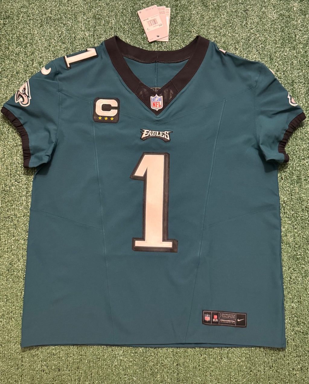 Jalen Hurts Philadelphia Eagles Jersey #1 Nike Vapor FUSE Elite Green size 48 (XL) NFL