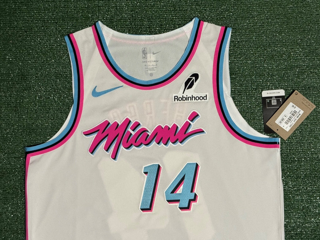 Tyler Herro Miami Heat Jersey #14 Nike ADV Authentic White Size 48 (Large) NBA