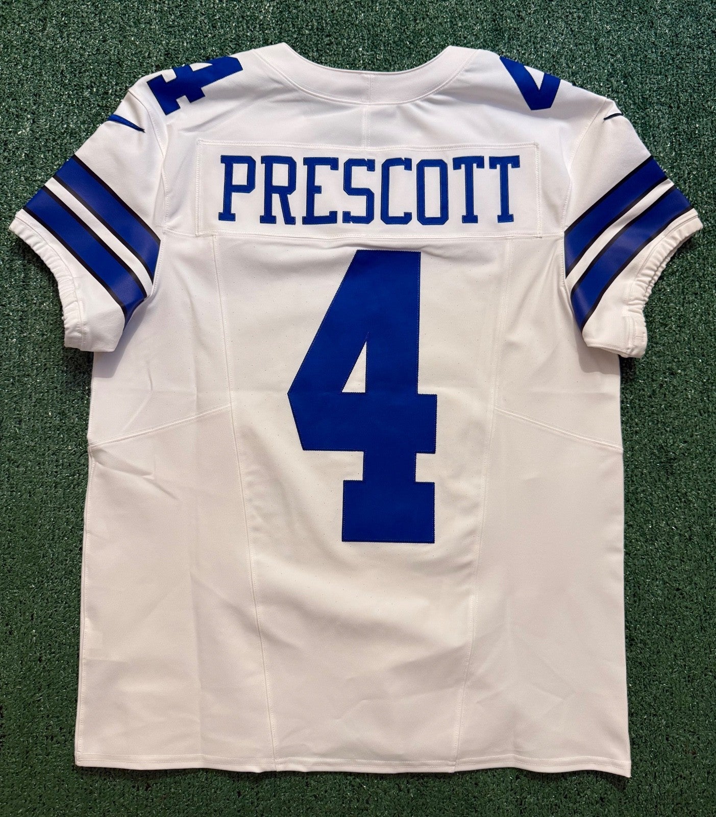Dak Prescott Dallas Cowboys Jersey #4 Nike Vapor FUSE Elite White Size 44 (Large) NFL