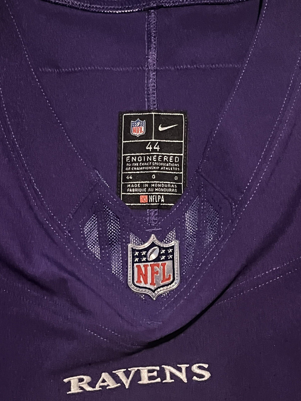 Zay Flowers Baltimore Ravens Jersey #4 Nike Vapor FUSE Elite Purple Size 44 (L) NFL