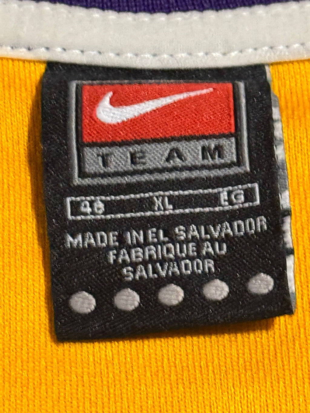Kobe Bryant Los Angeles Lakers Jersey #8 Nike Authentic Gold Size 48 (XL) NBA
