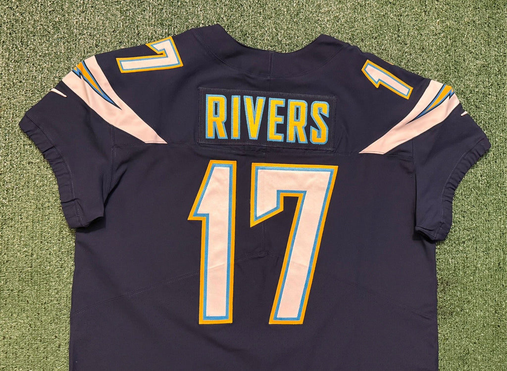 Philip Rivers Los Angeles Chargers Jersey #17 Nike Vapor Elite Navy Size 48 (XL) NFL