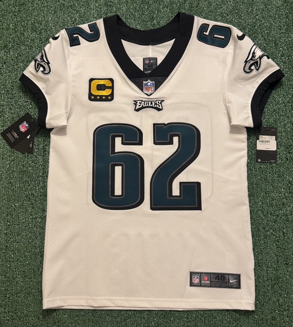 Jason Kelce Philadelphia Eagles Jersey #62 Nike Vapor Elite White Size 40 (Medium) NFL