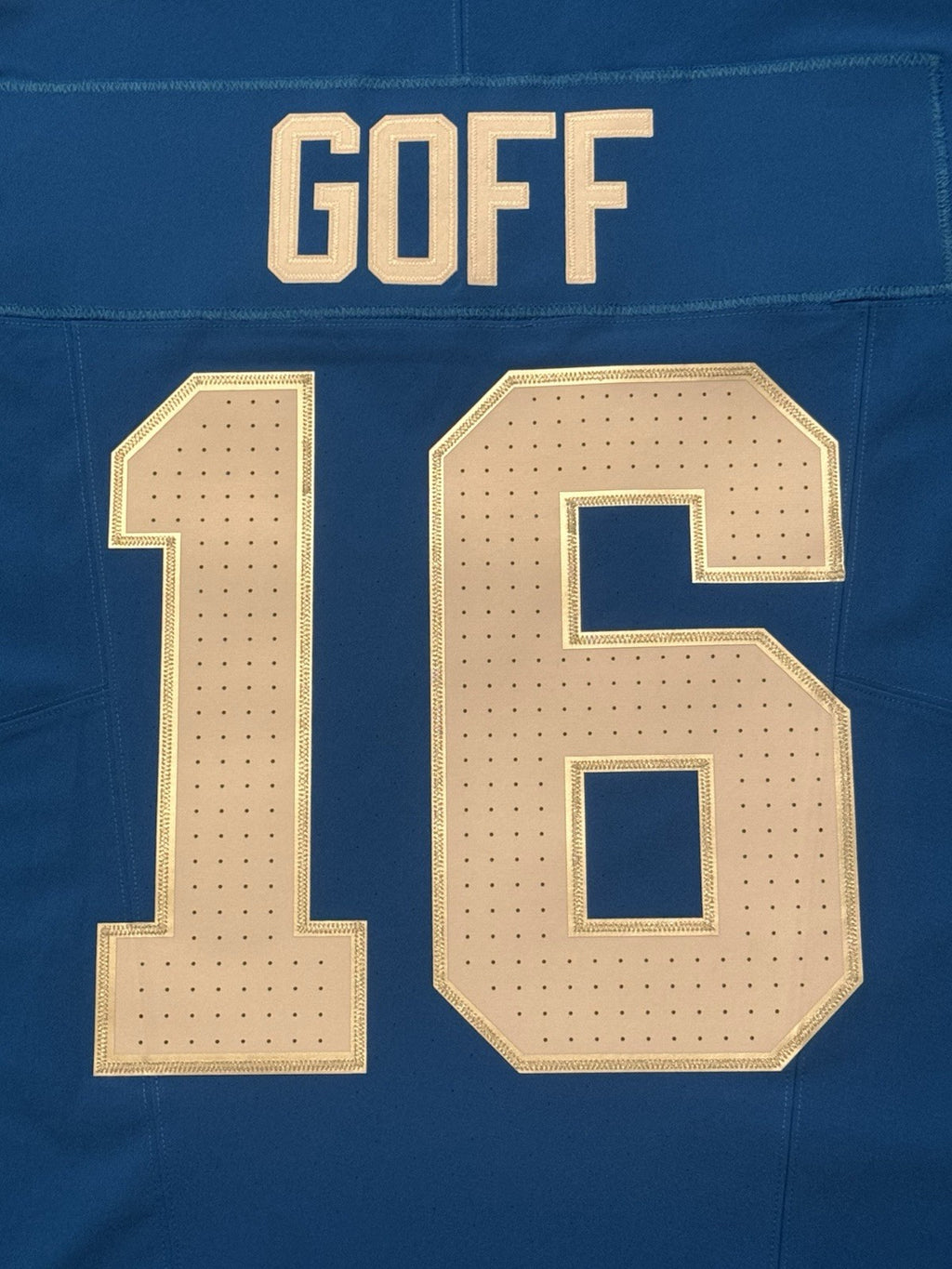 Jared Goff Detroit Lions Jersey #16  Nike Vapor FUSE Elite Blue Size 48 (XL) NFL