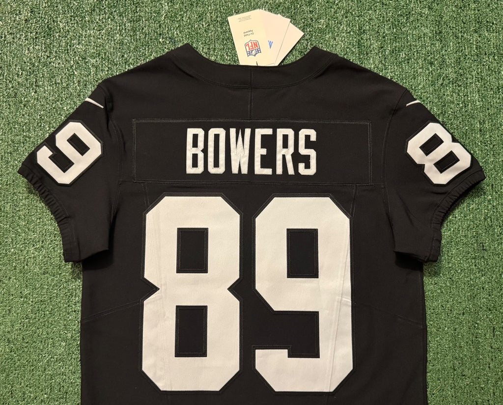 Brock Bowers Las Vegas Raiders Jersey #89 Nike Vapor Fuse Elite Black Size 40 (M) NFL