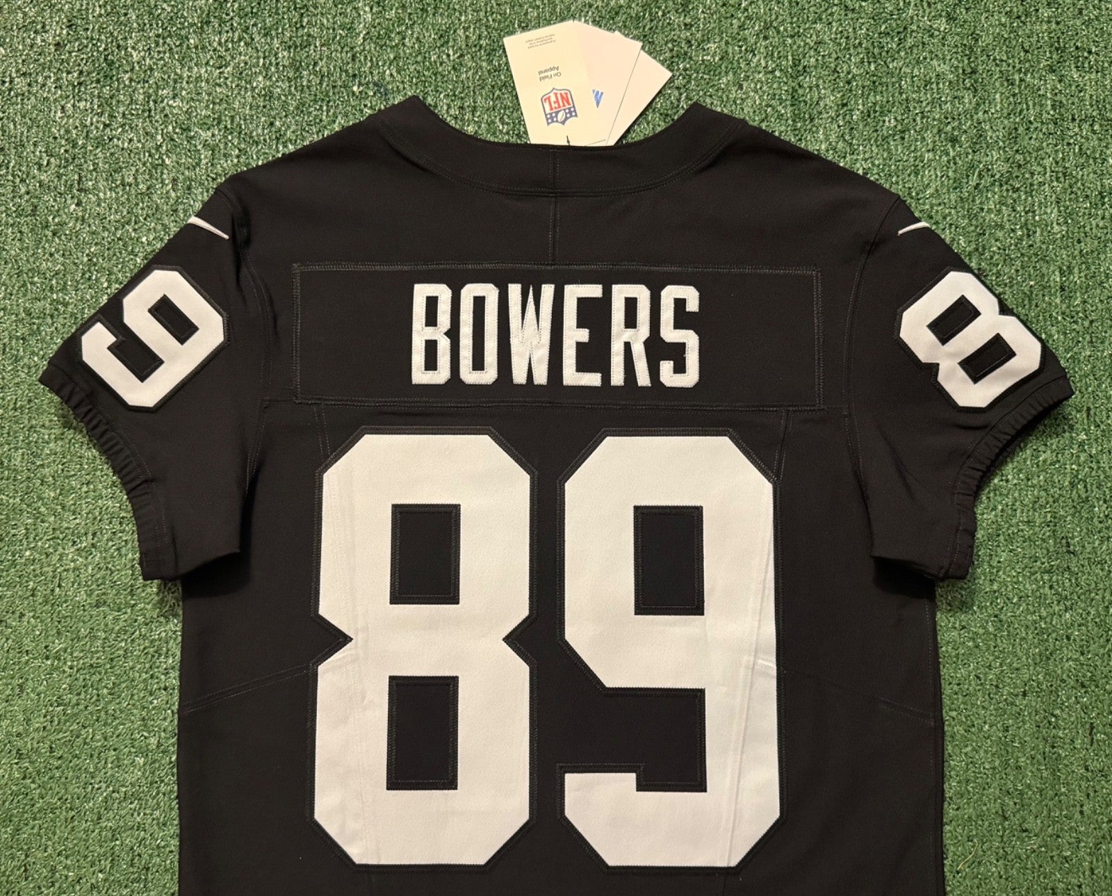 Brock Bowers Las Vegas Raiders Jersey #89 Nike Vapor Fuse Elite Black Size 40 (M) NFL