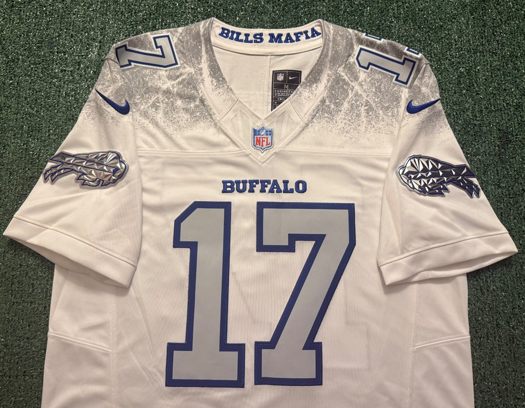 Josh Allen Buffalo Bills Jersey #17 Nike Vapor Fuse Limited Rivalry White Size M NFL
