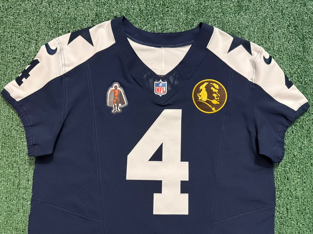 Dak Prescott Dallas Cowboys Jersey #4 Nike Vapor Fuse Elite Navy Size 44 (Large) NFL