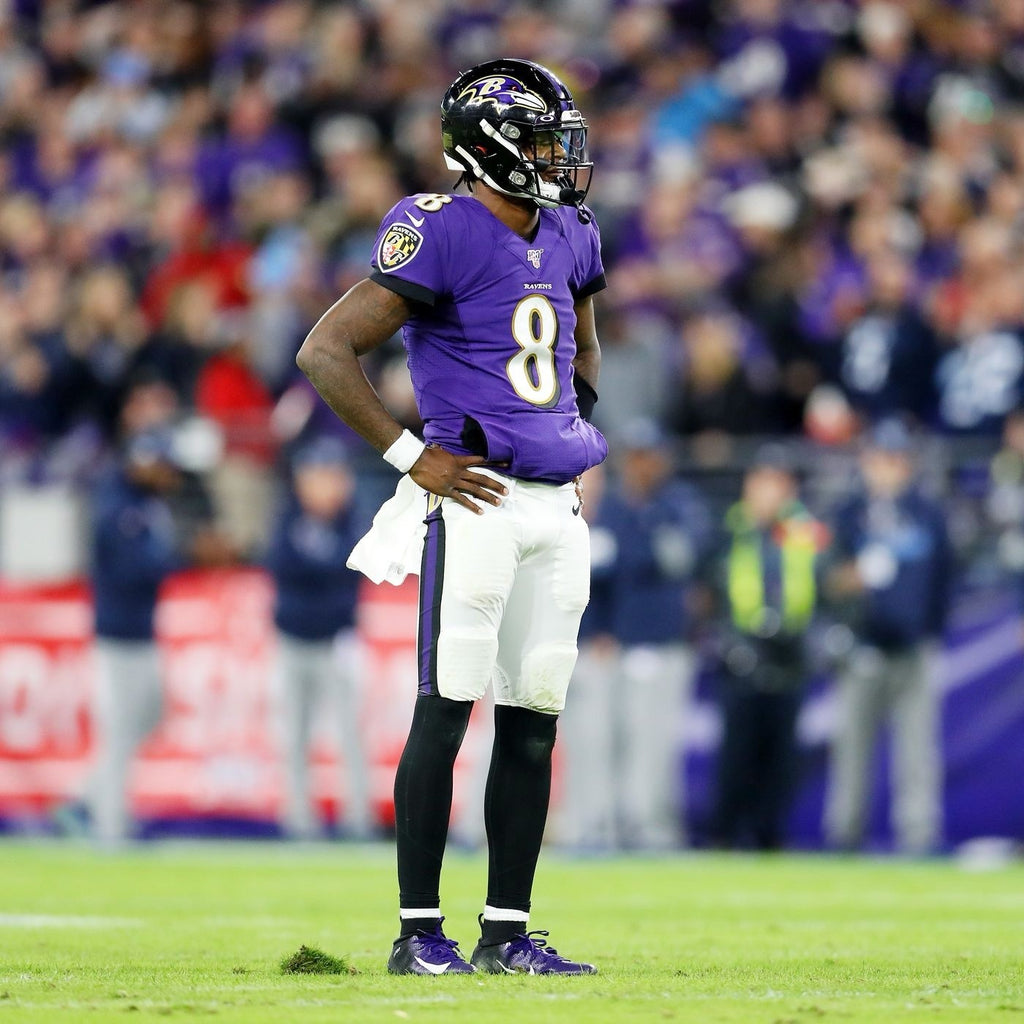 Lamar Jackson Baltimore Ravens Jersey #8 Nike Vapor Elite Purple Size 48 (XL) NFL