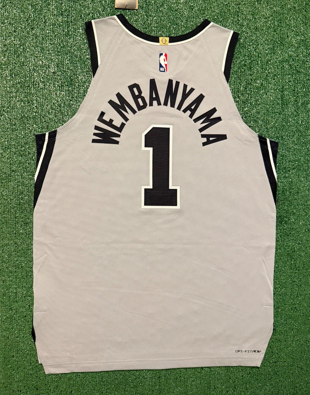 Victor Wembanyama San Antonio Spurs Jersey #1 Nike ADV Authentic Gray Size 48 (L) NBA