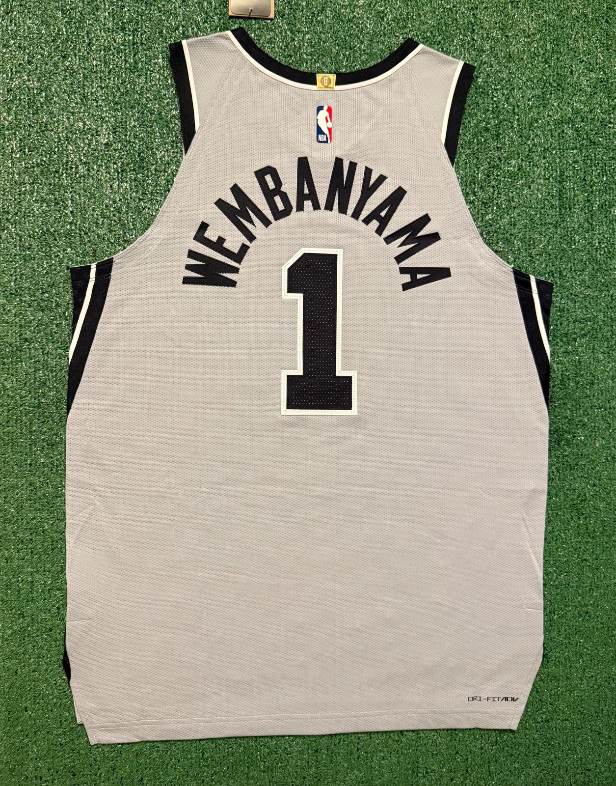 Victor Wembanyama San Antonio Spurs Jersey #1 Nike ADV Authentic Gray Size 48 (L) NBA