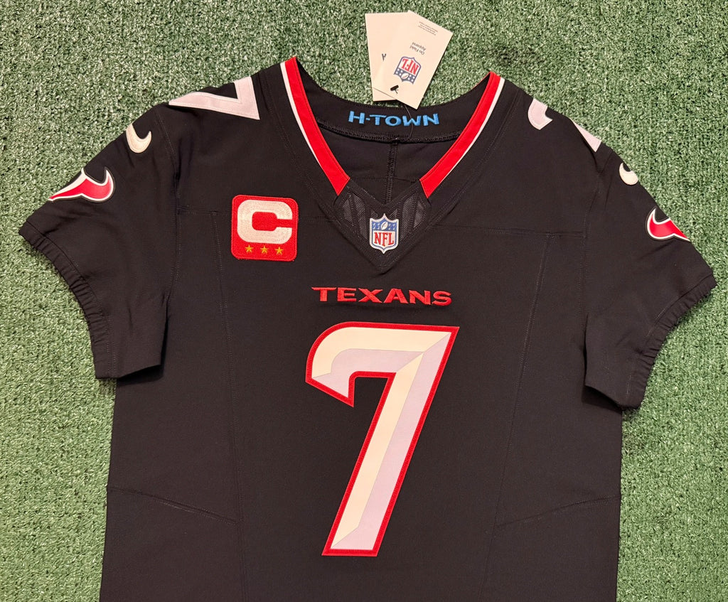 CJ Stroud Houston Texans Jersey #7 Nike Vapor Fuse Elite Navy Size 40 (M) NFL