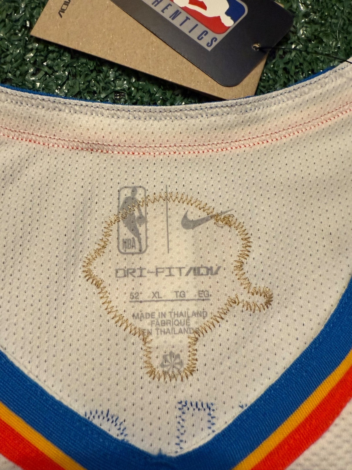 Chet Holmgren Oklahoma City Thunder Jersey #7 Nike ADV Authentic White Size 52 (XL) NBA
