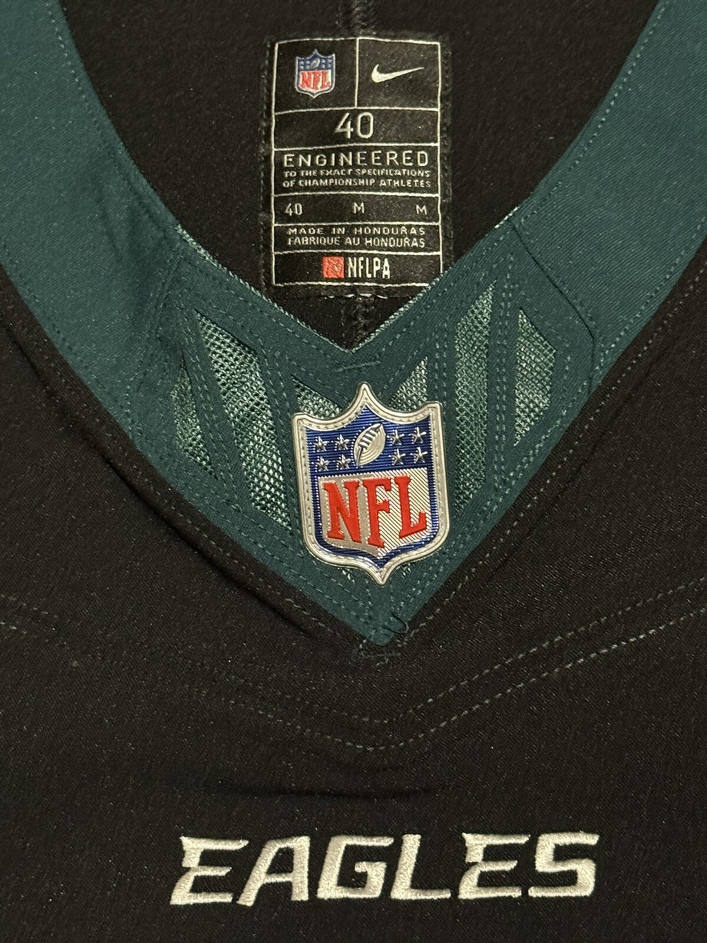 Jalen Hurts Philadelphia Eagles Jersey #1 Nike Vapor FUSE Elite Black size 40 (Medium) NFL