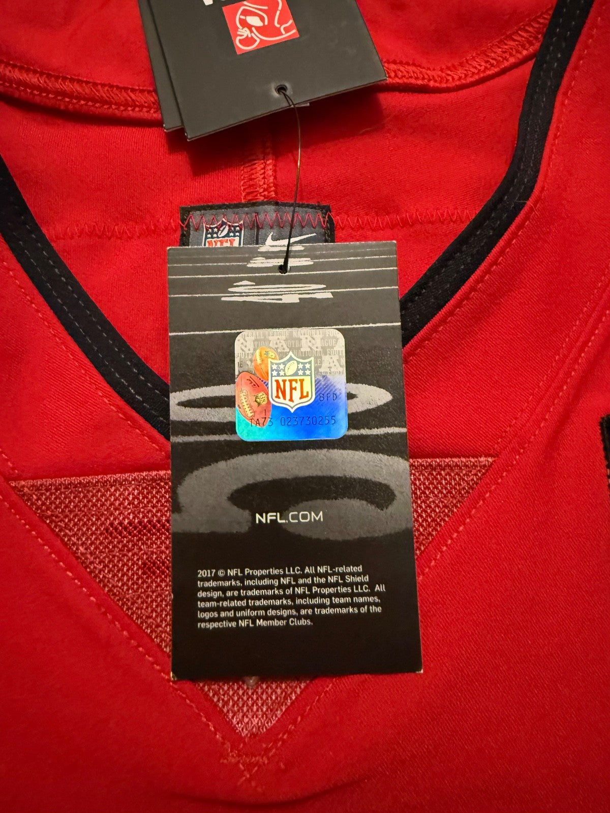 Emeka Egbuka Tampa Bay Buccaneers Jersey #2 Nike Vapor Elite red Size 44 (Large) NFL