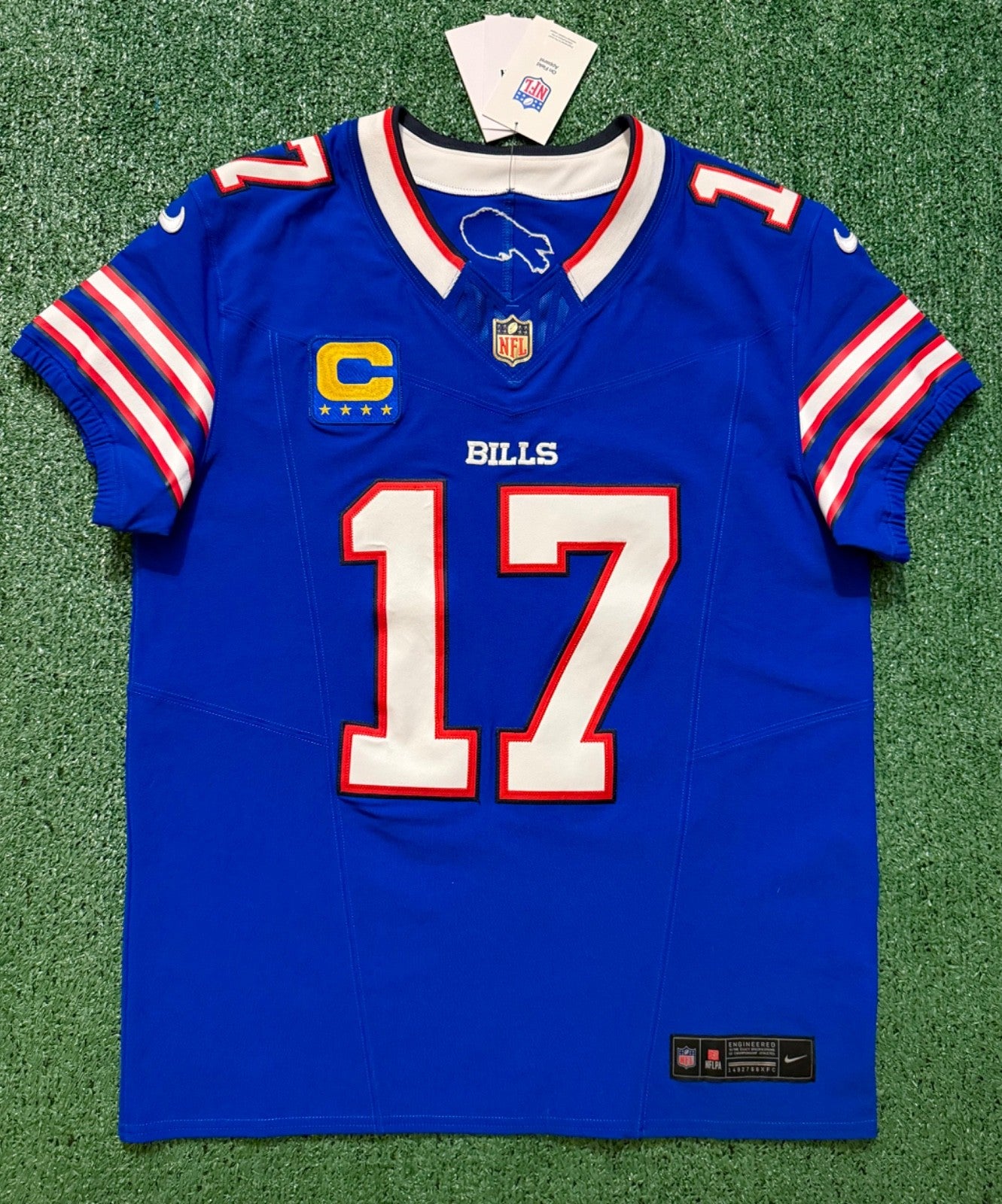 Josh Allen Buffalo Bills Jersey #17 Nike Vapor Fuse Elite Blue Size 40 (M) NFL