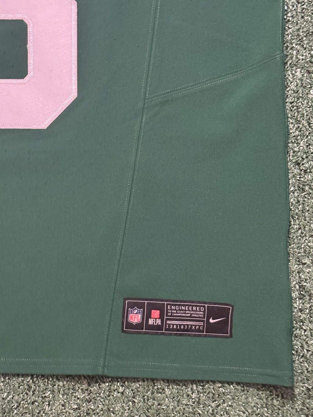Garrett Wilson New York Jets Jersey #5 Nike Vapor Fuse Elite Green Size 40 (M) NFL