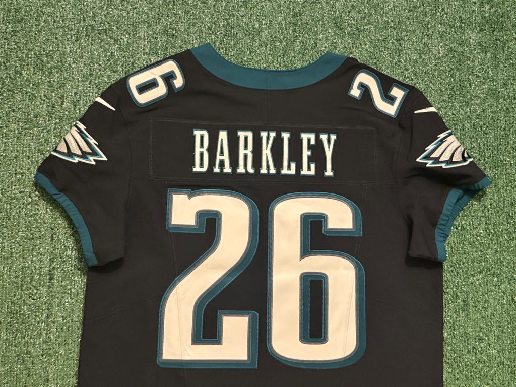 Saquon Barkley Philadelphia Eagles Jersey #26 Nike Vapor FUSE Elite Black Size 44 (Large) NFL