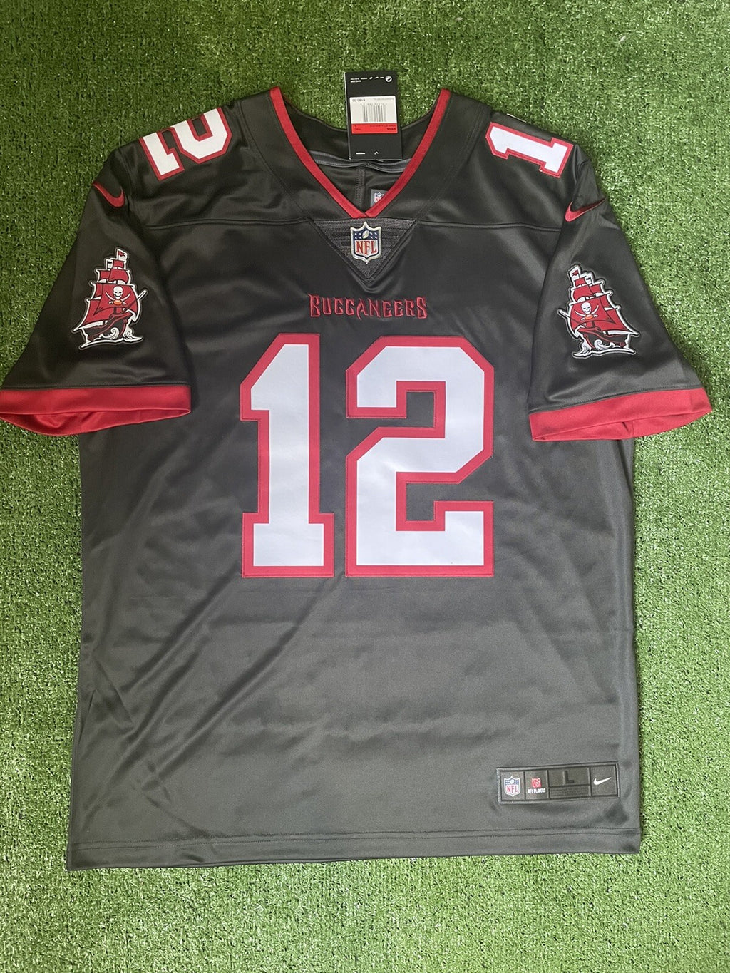Tom Brady Tampa Bay Buccaneers Jersey #12 Nike Vapor Limited Gray Size Mens (Large) NFL