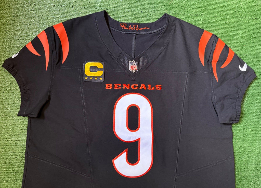 Joe Burrow Cincinnati Bengals Jersey #9 Nike Vapor FUSE Elite Black Size 48 (XL) NFL