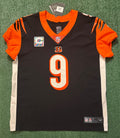 Joe Burrow Cincinnati Bengals Jersey #9 Nike Vapor Elite Black Size 48 (XL) NFL