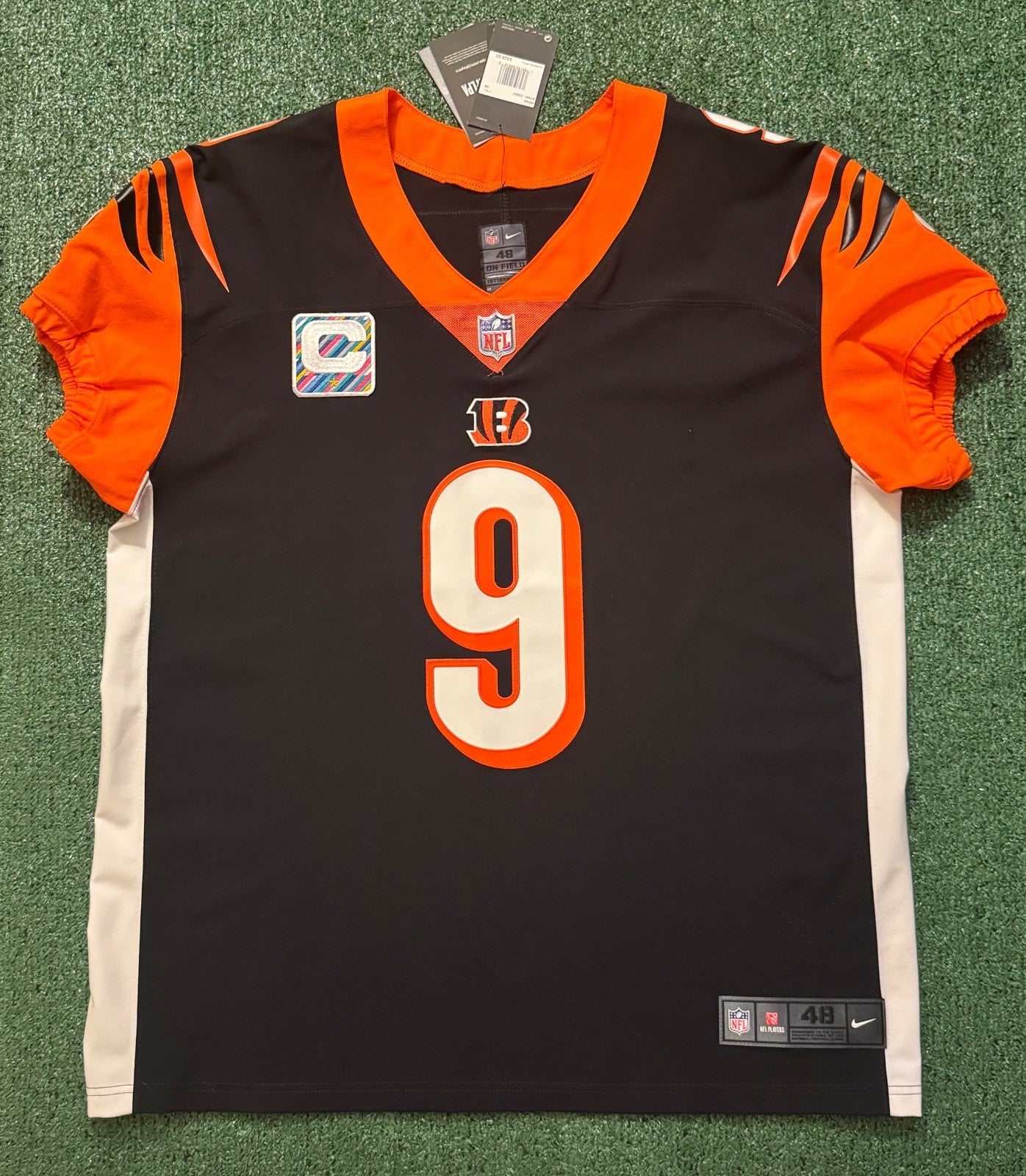 Joe Burrow Cincinnati Bengals Jersey #9 Nike Vapor Elite Black Size 48 (XL) NFL
