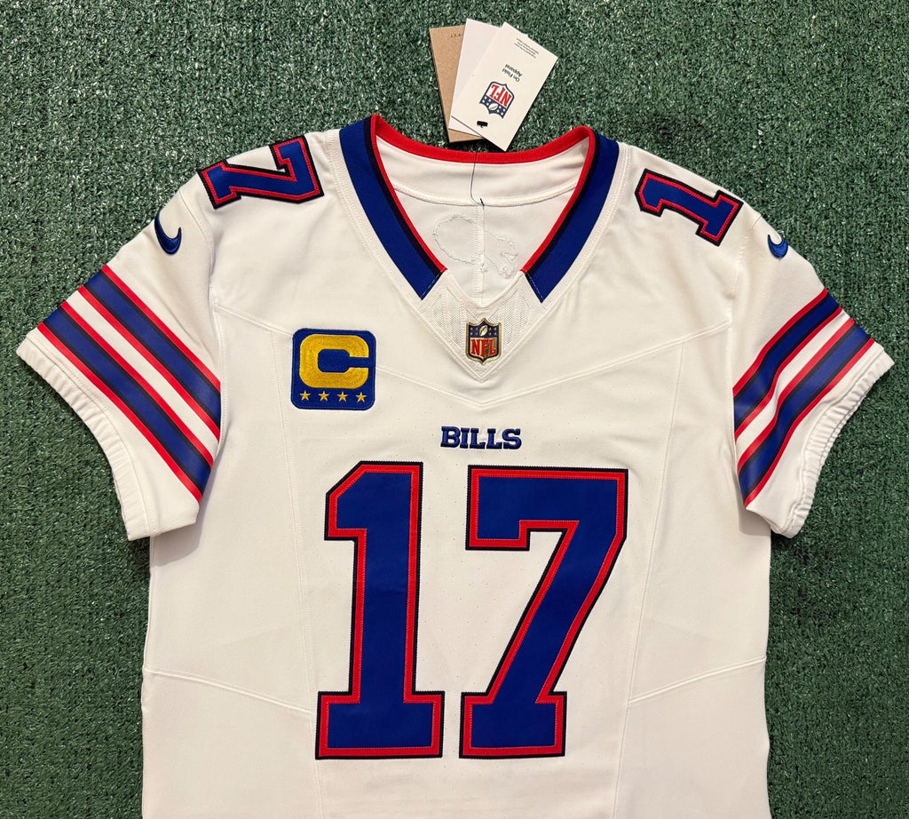 Josh Allen Buffalo Bills Jersey #17 Nike Vapor Fuse Elite White Size 40 (M) NFL