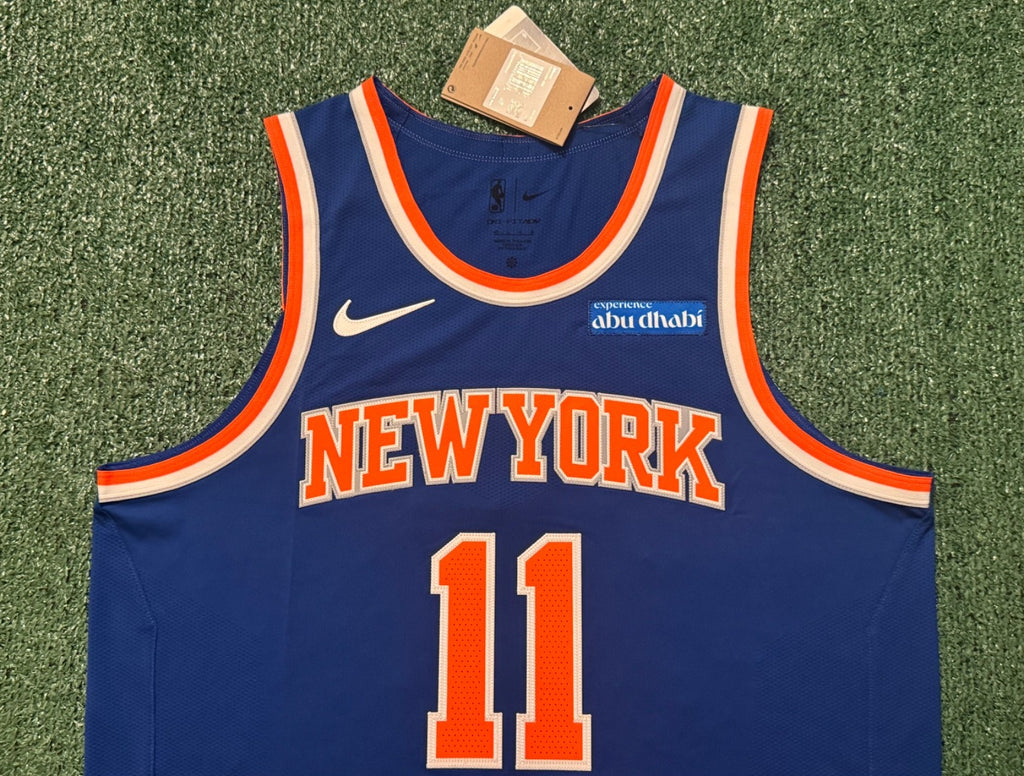 Jalen Brunson New York Knicks Jersey #11 Nike ADV Authentic Blue Size 48 (L) NBA