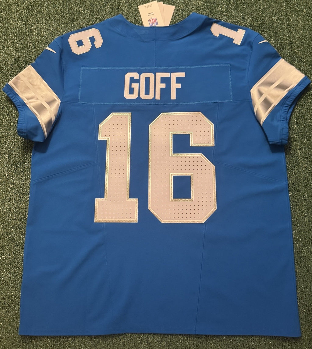 Jared Goff Detroit Lions Jersey #16  Nike Vapor FUSE Elite Blue Size 48 (XL) NFL