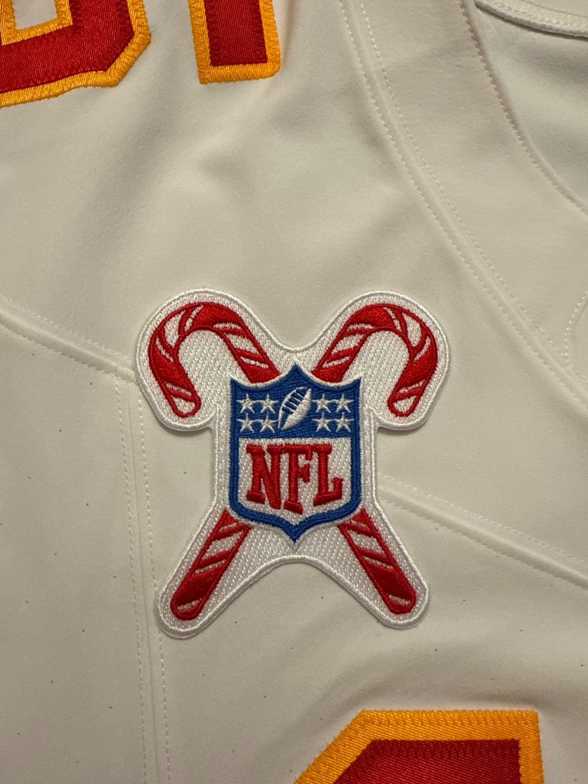 Patrick Mahomes Kansas City Chiefs Jersey #15 Nike Vapor FUSE Elite White Size 48 (XL) NFL