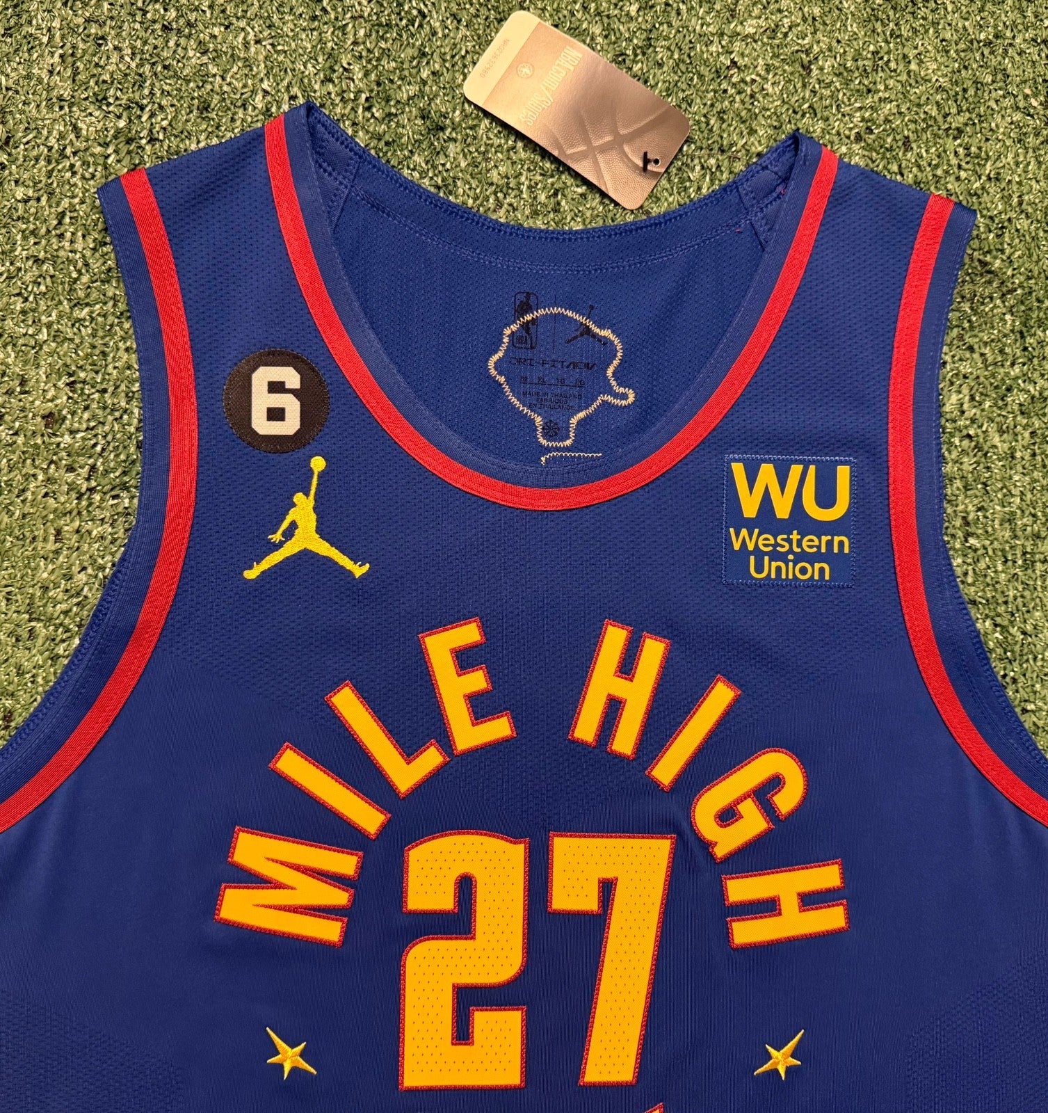 Jamal Murray Denver Nuggets Jersey #27 Nike ADV Authentic Blue Size 52 (XL) NBA