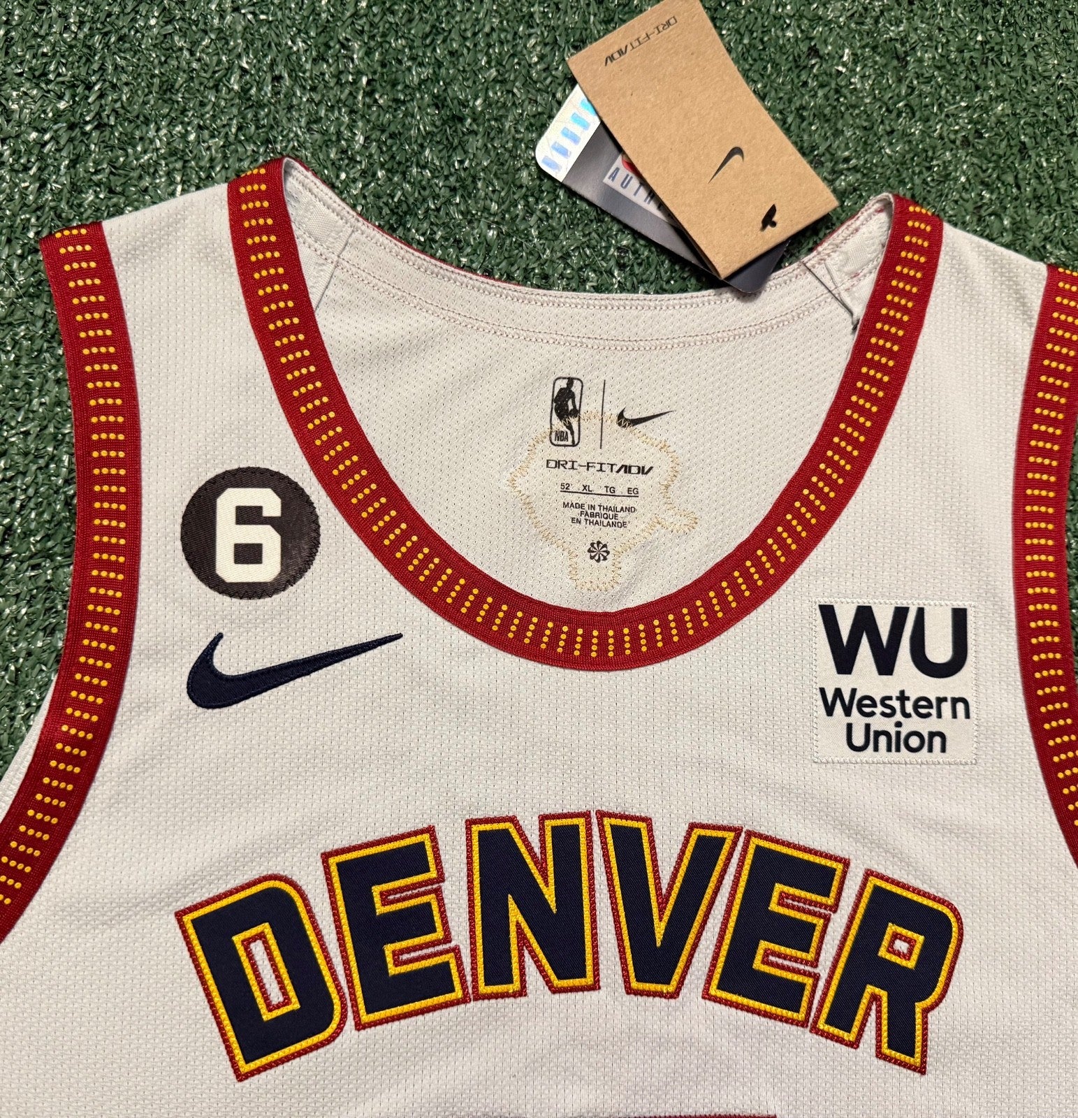 Nikola Jokic Denver Nuggets Jersey #15 Nike ADV Authentic White Size 52 (XL) NBA