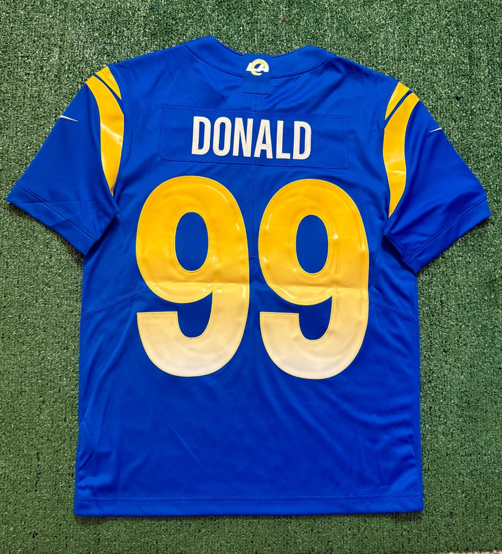 Aaron Donald Los Angeles Rams Jersey #99 Nike Vapor Limited Blue Size (Medium) NFL