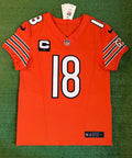 Caleb Williams Chicago Bears Jersey #18 Nike Vapor FUSE Elite Orange Size 40 (Medium) NFL
